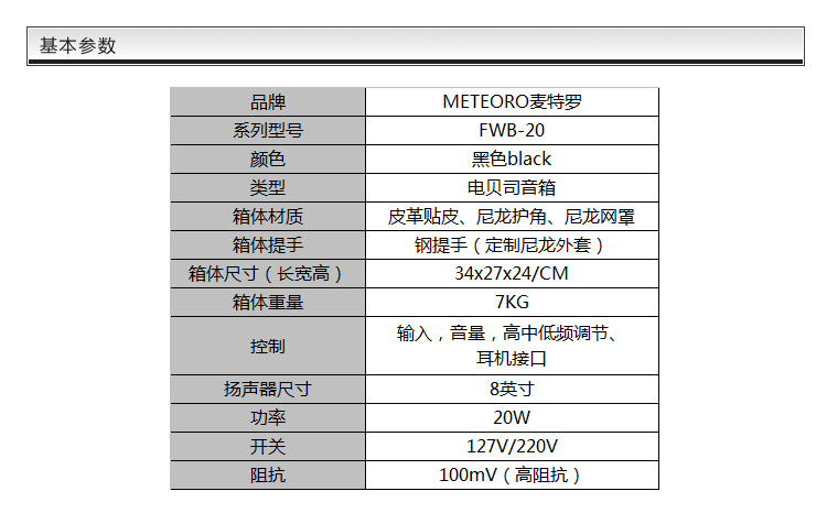 METEORO-PWB20